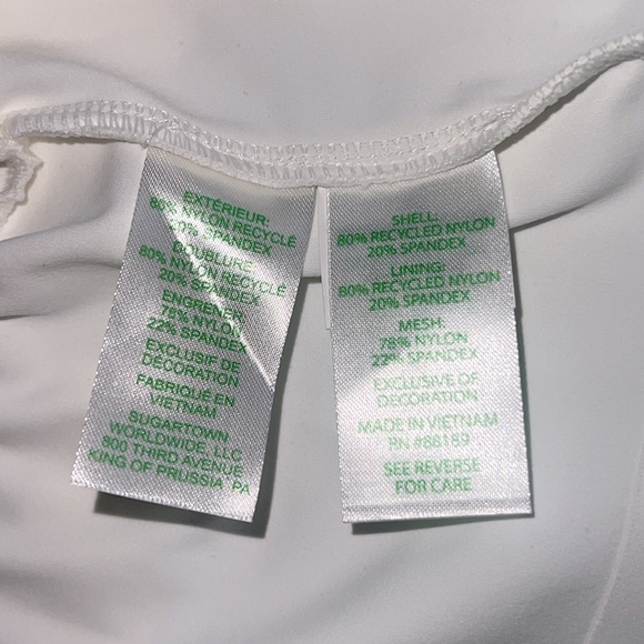 Lilly Pulitzer “Lollo” Luxletic Active Dress Resort White Pink Trim Size XL NWT - Picture 5 of 10